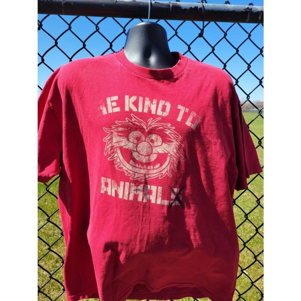 The Muppets Be Kind To Animal Red T-shirt XL